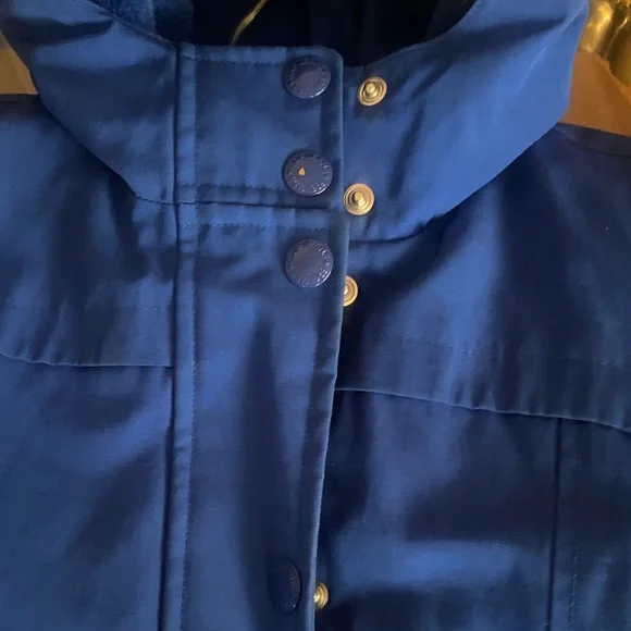 GAP Kids Blue Expedition Parka with Faux Fur Trim - Picture 9 of 14